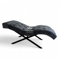 Анатомическая кушетка Mark 555-10 с пуговицами и подголовником для лашмейкеров и бровистов