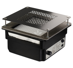 Врезная маникюрная вытяжка с HEPA фильтром Teri 800, цвет черный (сетка черная)