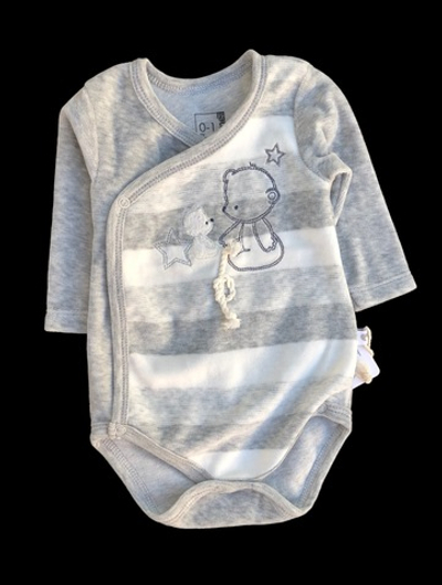 Боді з довгим рукавом "Ведмежа", велюр ТМ "Caramell" (56 см)