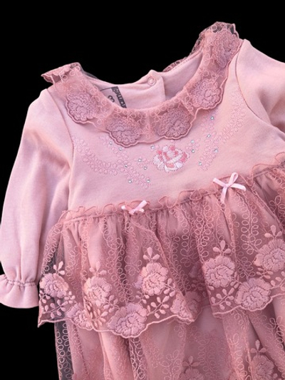 Сукня з довгим рукавом "Маленька любов", бавовна, фатин ТМ "Caramell"