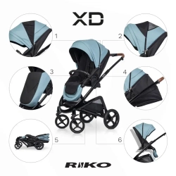 Универсальная коляска 2 в 1 Riko XD PRO