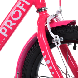 Детский велосипед для девочки Profi Princess 16 дюймов с багажником, собран на 75%