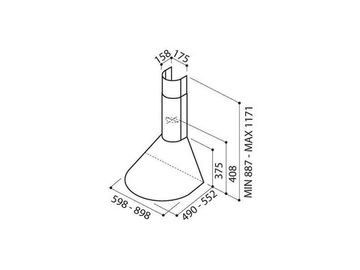 Витяжка ELICA TONDA IX F/60