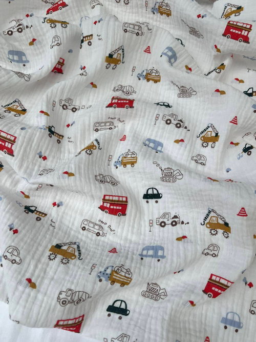 Муслин жатый принт