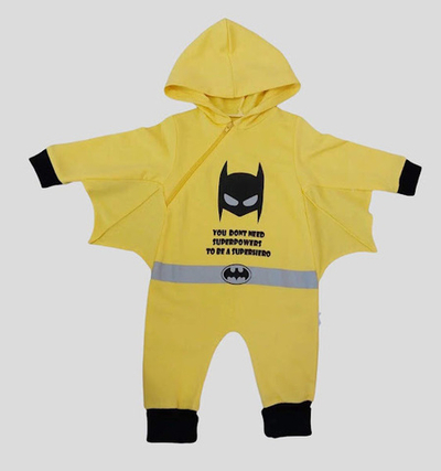 Ромпер з капюшоном "Бетмен", двунитка "Lummy"