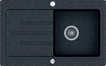 Кухонна мийка KERNAU KGS V 45 1B1D BLACK METALLIC