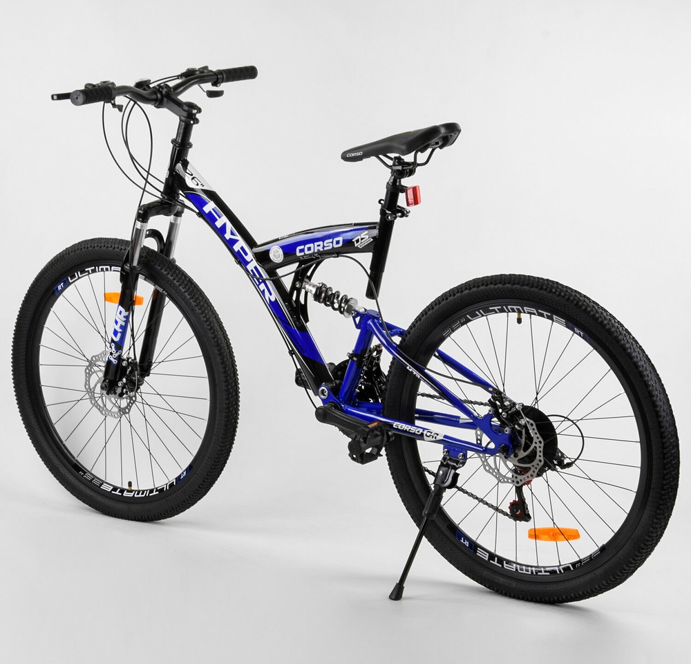 Горный велосипед 26 дюймов Corso Hyper двухподвесный рама 16"