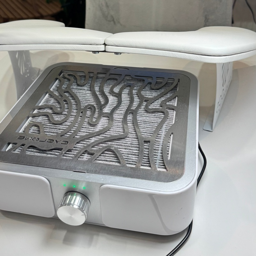 Витяжка Cyclone X2 Silver з НЕРА-фільтром 72W для манікюру та педикюру