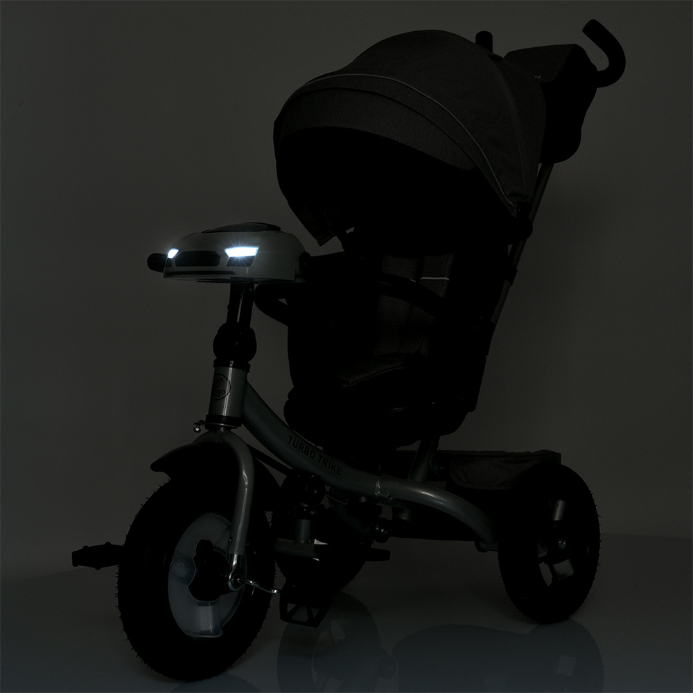 Дитячий триколісний велосипед Turbo Trike MT 1007 гумові колеса