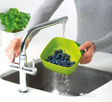 Друшляк Joseph Joseph Square 16x16 см Білий з Сірим (40047)