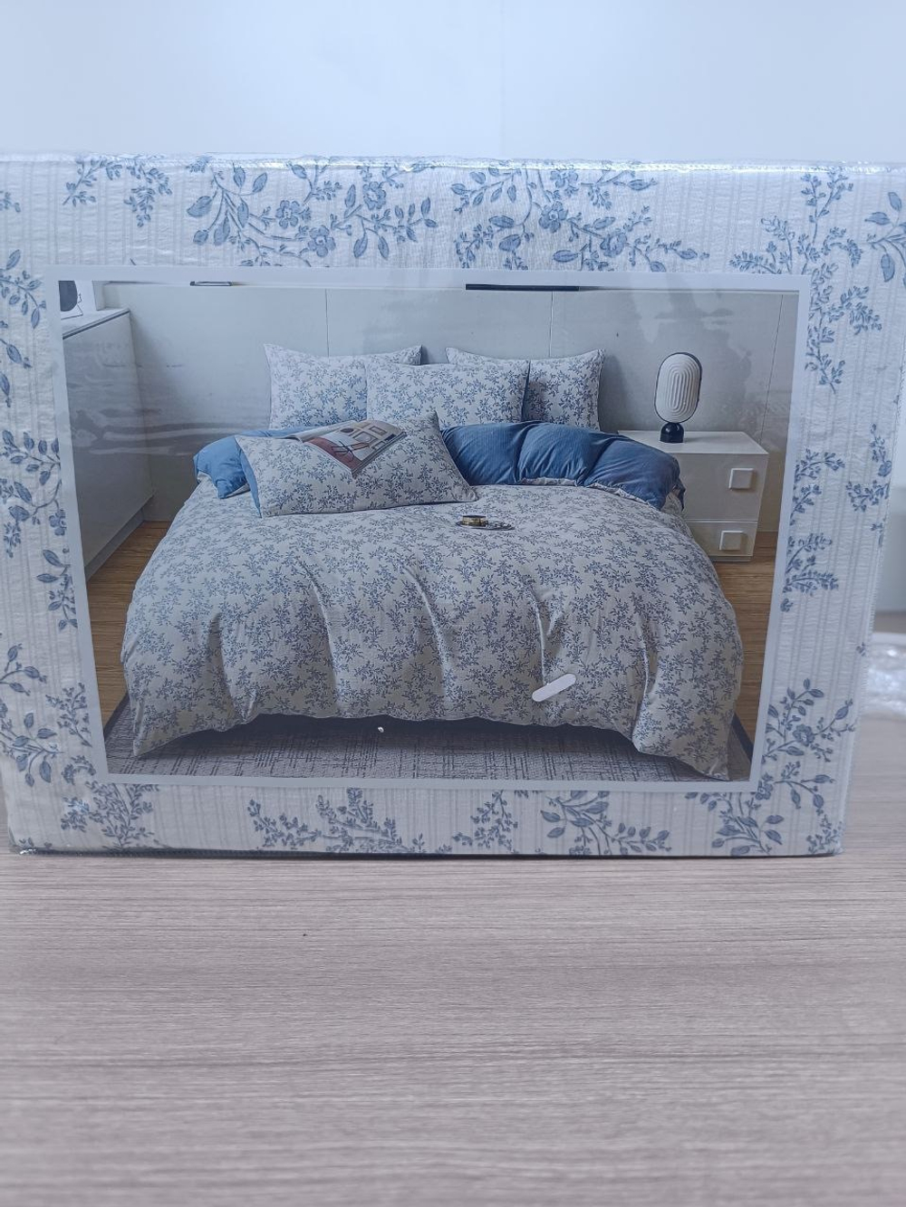 Постельное белье Синие цветы