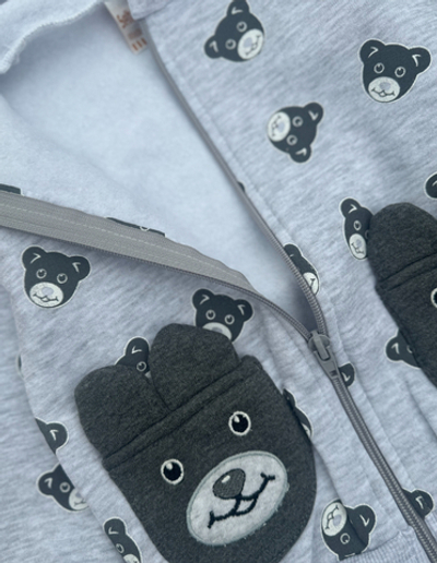 Кофта з капюшоном, трьохнитка з начосом ТМ “Seltay Baby” (98 см)