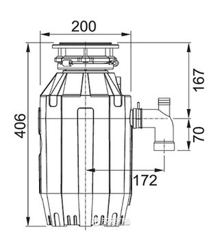 Подрібнювач харчових відходів FRANKE TURBO ELITE TE-125