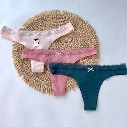 Трусики з мереживним поясом