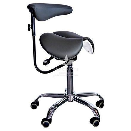 Стілець-сідло для майстра 8016-2, сіро-оливковий