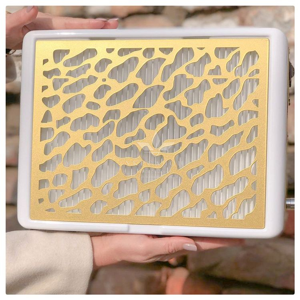 Настольная вытяжка с фильтром Air Max Panther белая gold