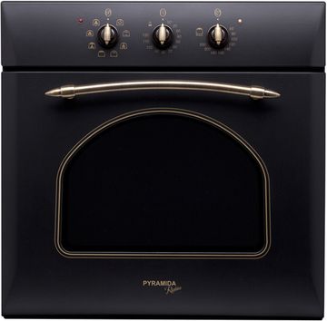 Духова шафа електрична PYRAMIDA F 84 ER BLACK RUSTICO