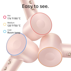 Комплект фен Laifen Swift Premium профессиональный с сумкой, 2 насадки, розовый