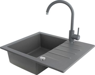 Кухонна мийка KERNAU KGS A 4560 1B1D GREY METALLIC