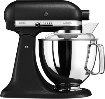 Планетарний міксер KitchenAid Artisan 5KSM175PSEBK з відкидним блоком чавун