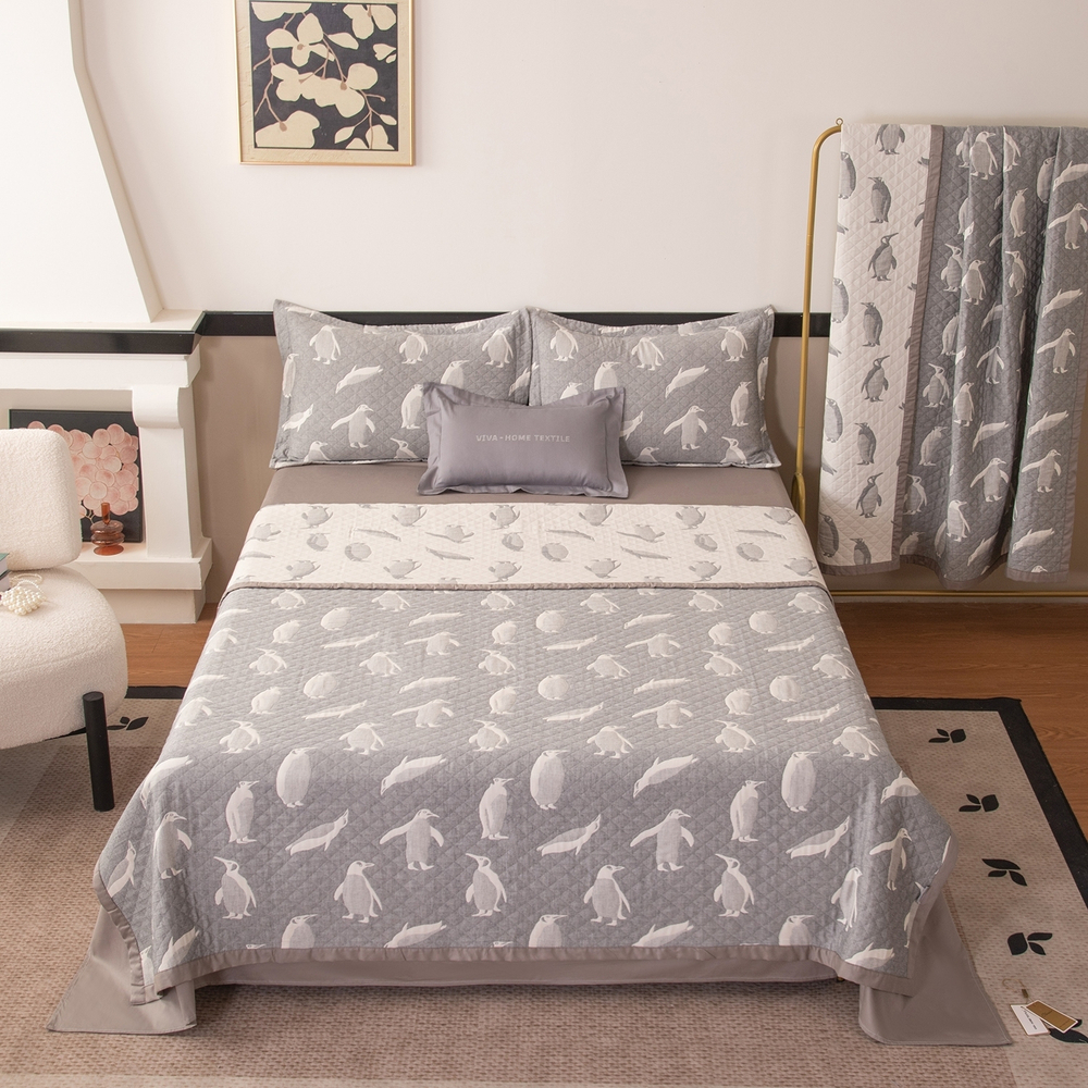 Покрывало двухстороннее и две наволочки Aurora Veil PAV001