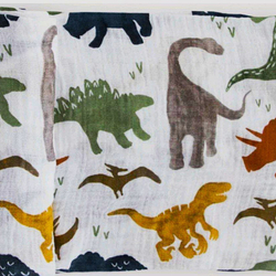 Пеленка динозавры муслин