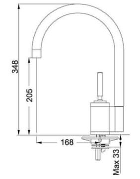 Змішувач кухонний FRANKE JOY ALTO (115.0029.592) хром