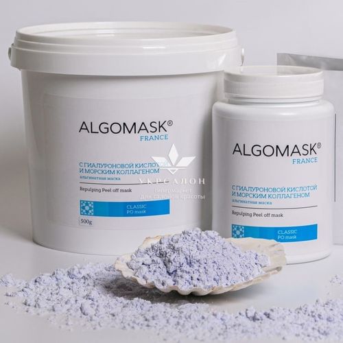 Альгинатная маска с гиалуроновой кислотой и морским коллагеном Repulping Peel off mask, Algomask