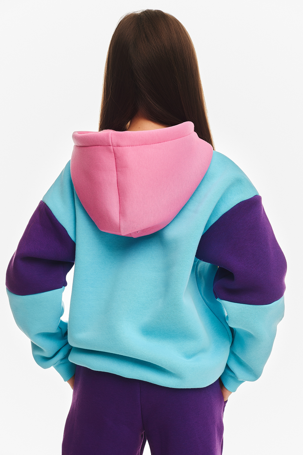 Детский спортивный утепленный костюм Kindamor Snug Princess Purple/Blue, флис для девочки