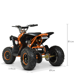 Детский/подростковый квадроцикл на аккумуляторе Prof1 Sprint 26 км/ч 1000W (MP3)