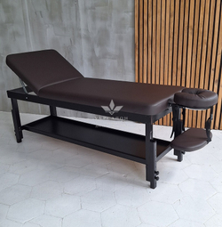 Стаціонарний масажний стіл KP-10 Brown