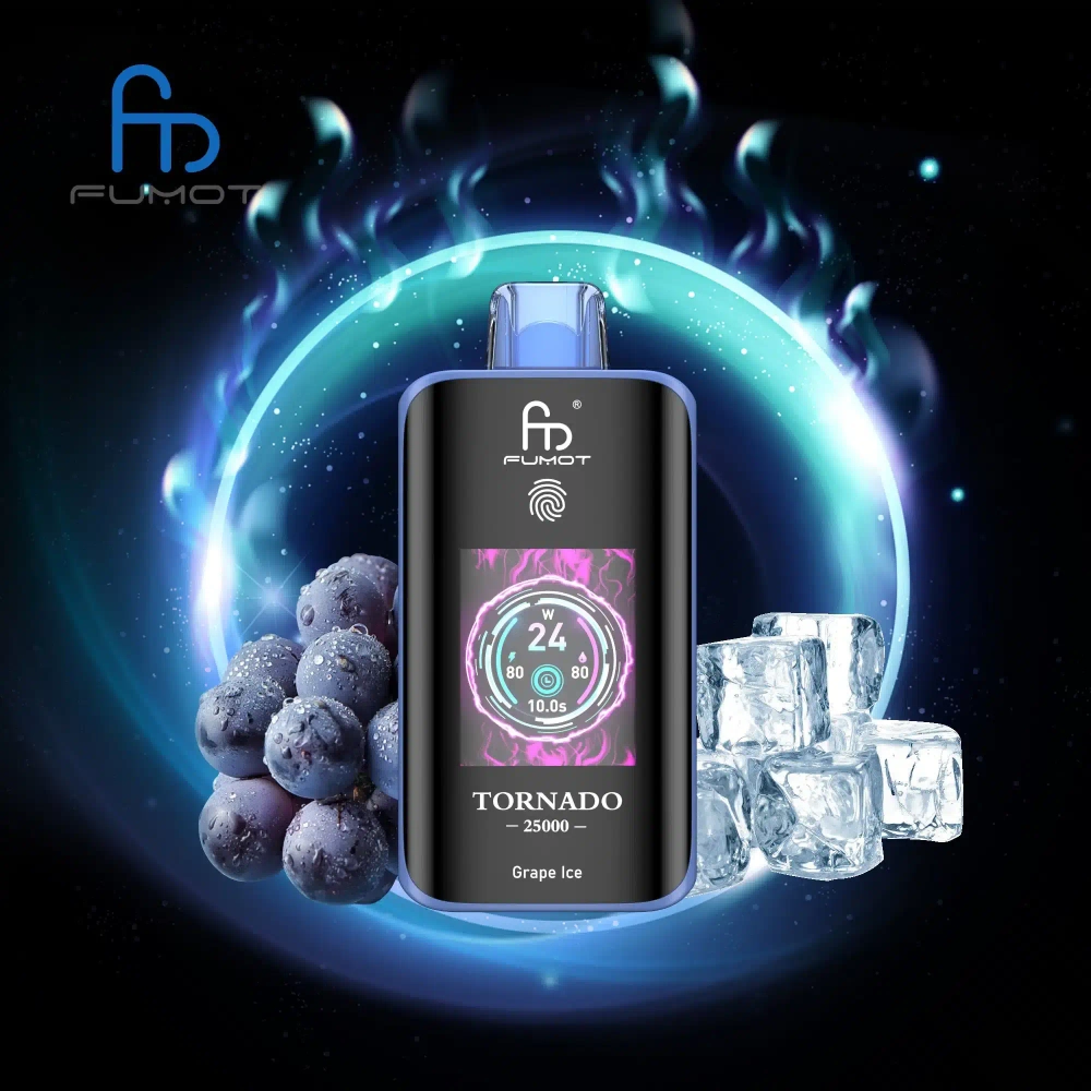 RandM Tornado 25000 - Grape Ice 5%