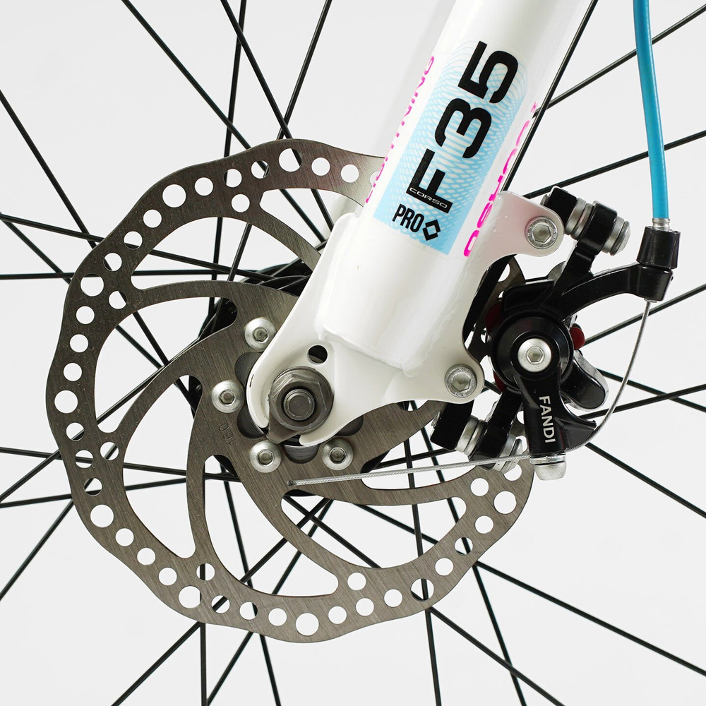 Детский спортивный велосипед 20 дюймов Corso F35 магниевый, оборудование Shimano