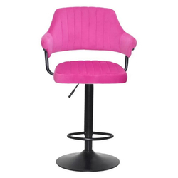 Стілець для візажу Jef velor black