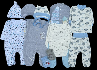 Гарний набір одягу для новонародженого хлопчика, якісний одяг для немовлят, зима, весна, зріст 62 см, бавовна