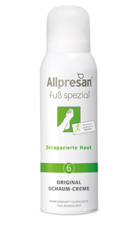 Крем-пена для ног при физических нагрузках AllPresan №6