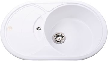 Кухонна мийка GLOBUS LUX Luise 780х500 білий