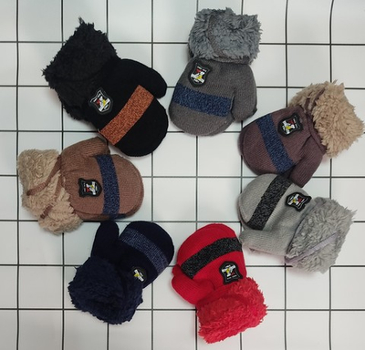 Рукавиці "3301", вовна, махра (3-4 роки)