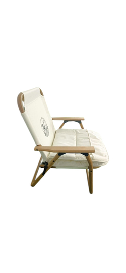 Кресло складное с накидкой беж