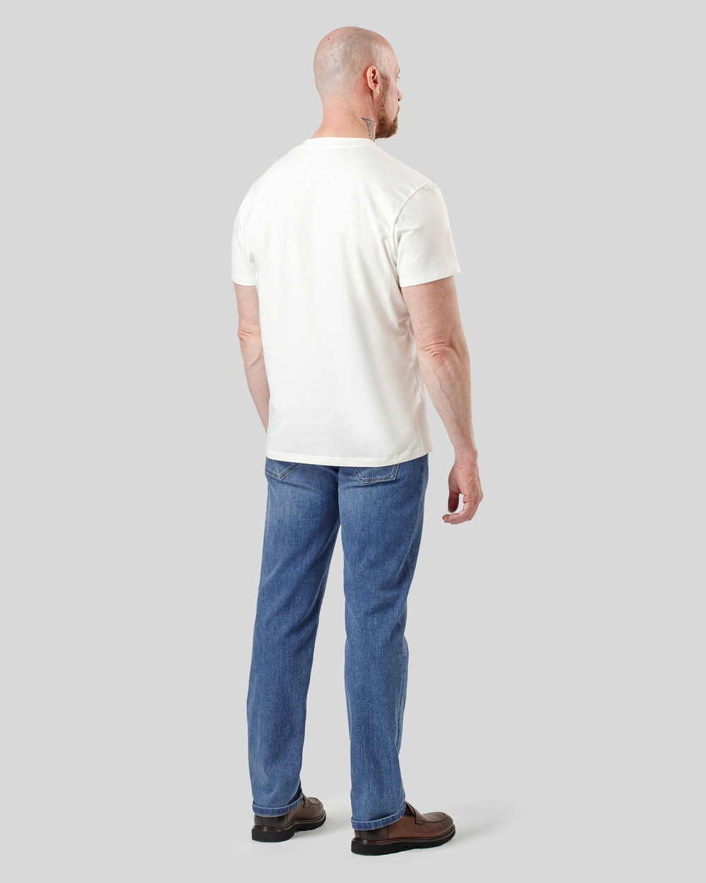 Футболка чоловіча молочного кольору (арт. 7462300608)