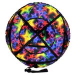 Надувные санки-ватрушки  для катания с горки "Звезда" диаметр 100 см. (Оксфорд, ПВХ)