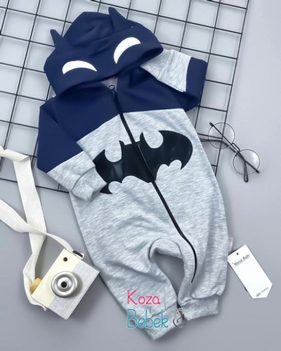 Ромпер з капюшоном "Batman", двунитка ТМ "Murat Baby" (68-74 см)
