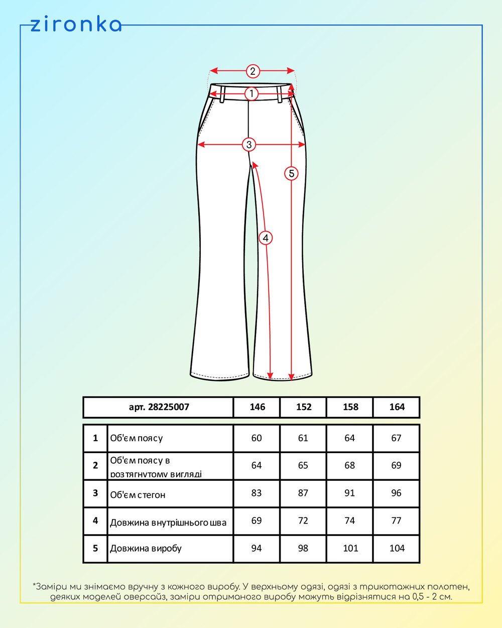 Брюки чорні для дівчинки (арт. 2822500701)