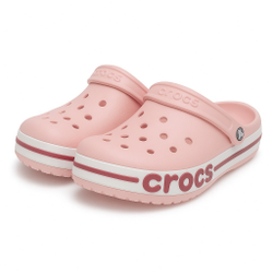 Crocs сабо — Розовые с логотипом (размеры 32–44)