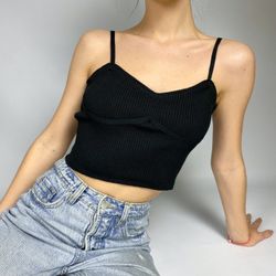 Топ с имитацией косточек