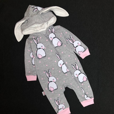 Ромпер з капюшоном, двунитка "Murat Baby" (62 см)