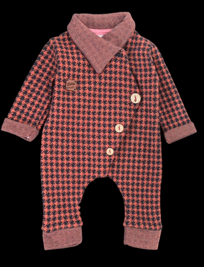 Комбінезон (ромпер) "Клітинка", трьохнитка