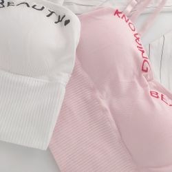 Удлиненный топ со съемным сплошным поролоном,