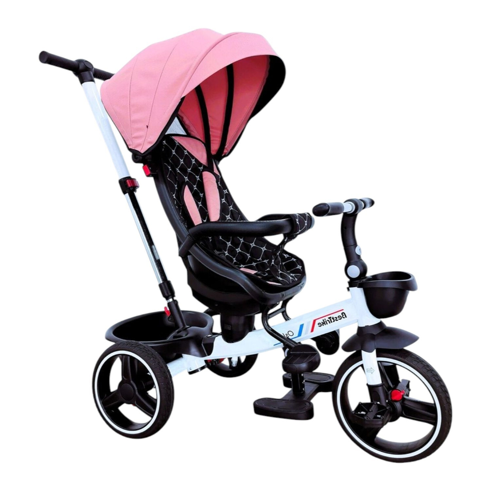 Дитячий триколісний велосипед Best Trike Oscar 6390 PU, складне кермо, з батьківською ручкою