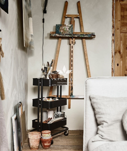Косметологическая тележка Raskog Loft черная